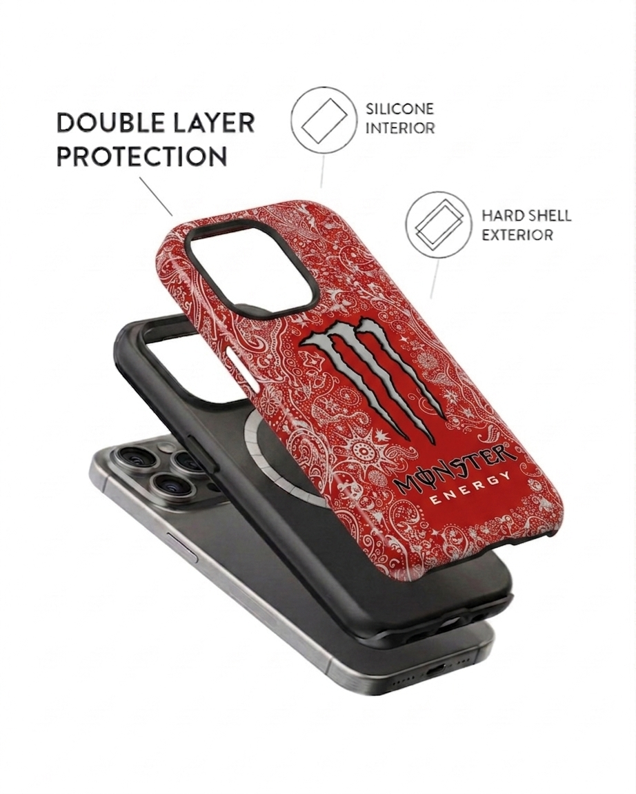 Monster Red- ( Armoured Case ) Aesthetic Phone Case for iPhone & samsung