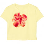 Flower Graphic - Baby Tee for women