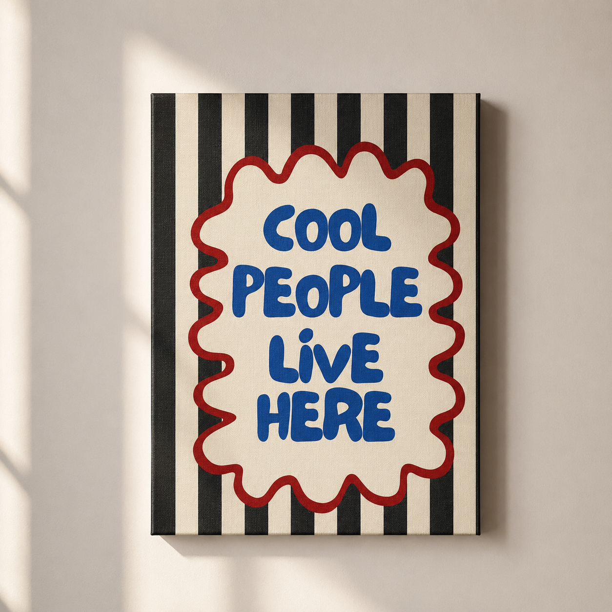 Cool people luxe Set of 1 canvas frame