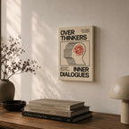 Overthinkers luxe Set of 1 canvas frame