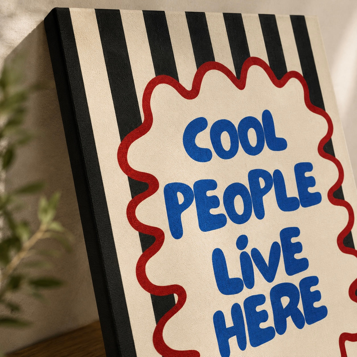 Cool people luxe Set of 1 canvas frame