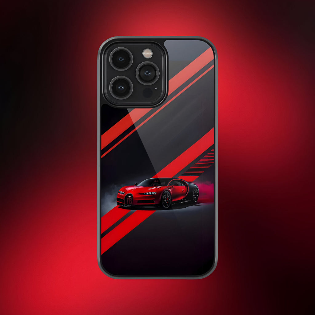 Bugatti Red Aesthetic Phone Case for iPhone & Android