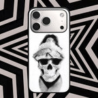 Skull girl Aesthetic Phone Case for iPhone & Android