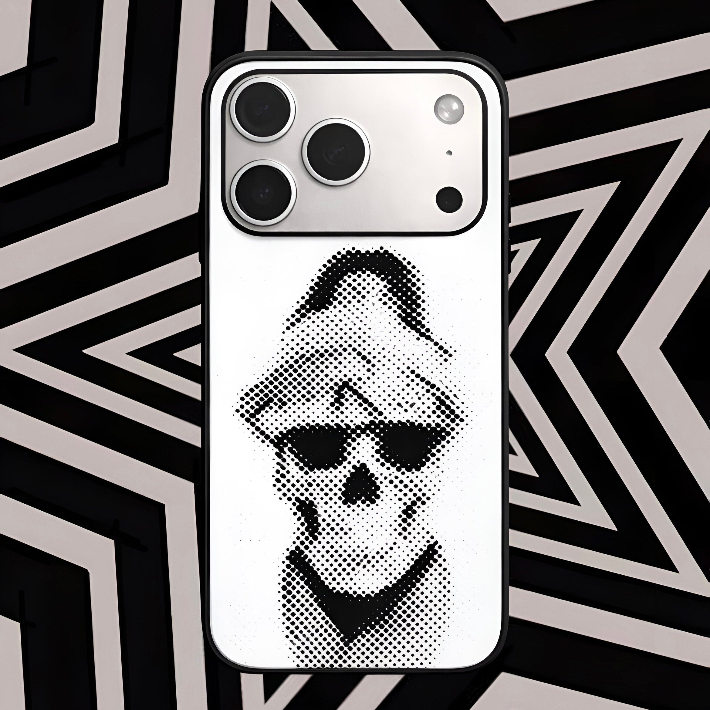 Skull girl Aesthetic Phone Case for iPhone & Android