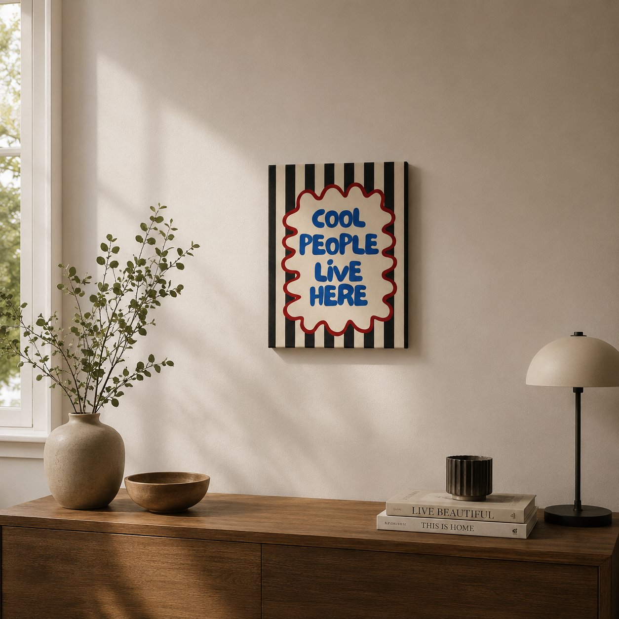 Cool people luxe Set of 1 canvas frame