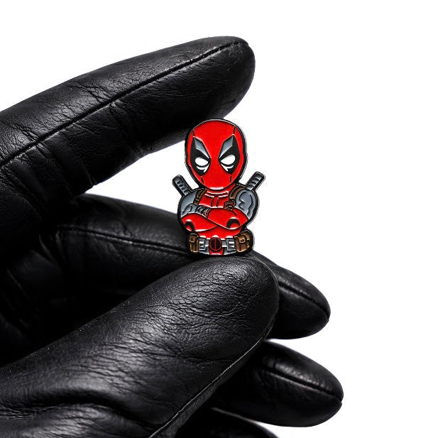 #8 deadpool Premium Metal Sticker for Phone & Laptop