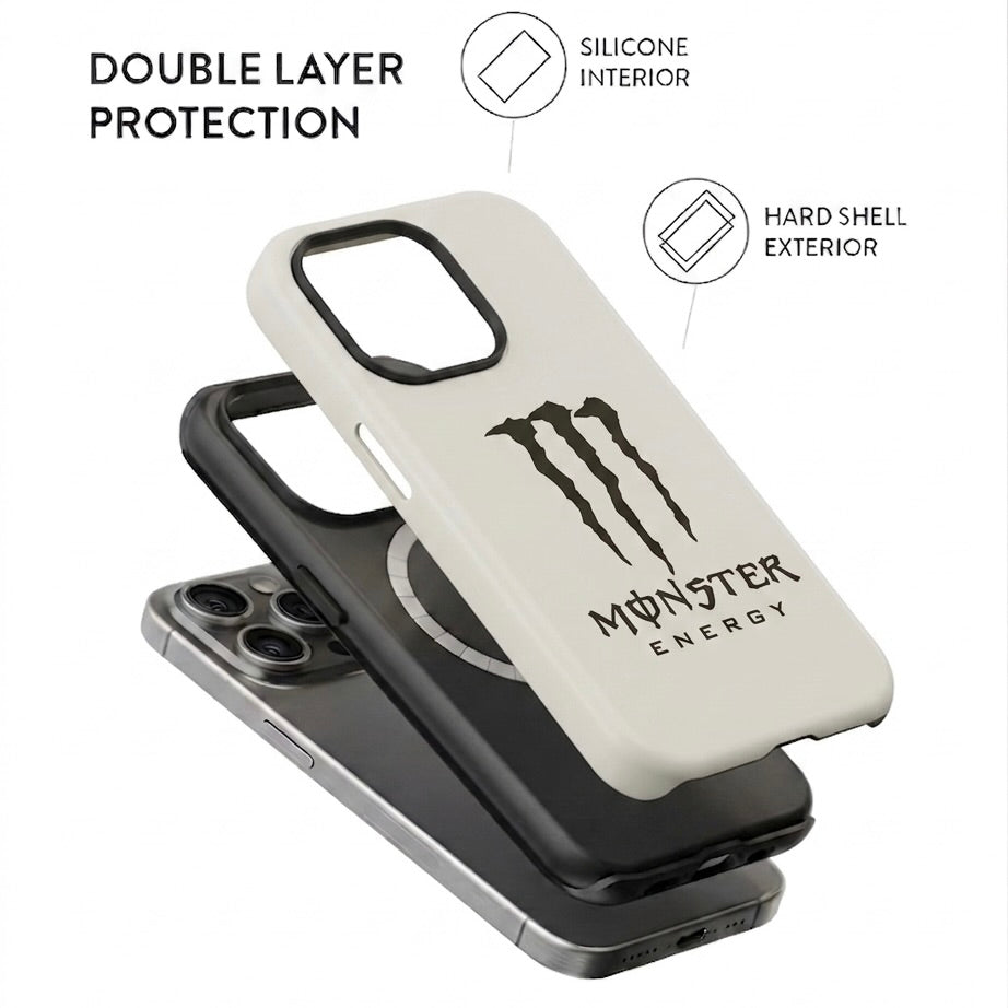 Monster White ( Armoured Case ) Aesthetic Phone Case for iPhone & Samsung