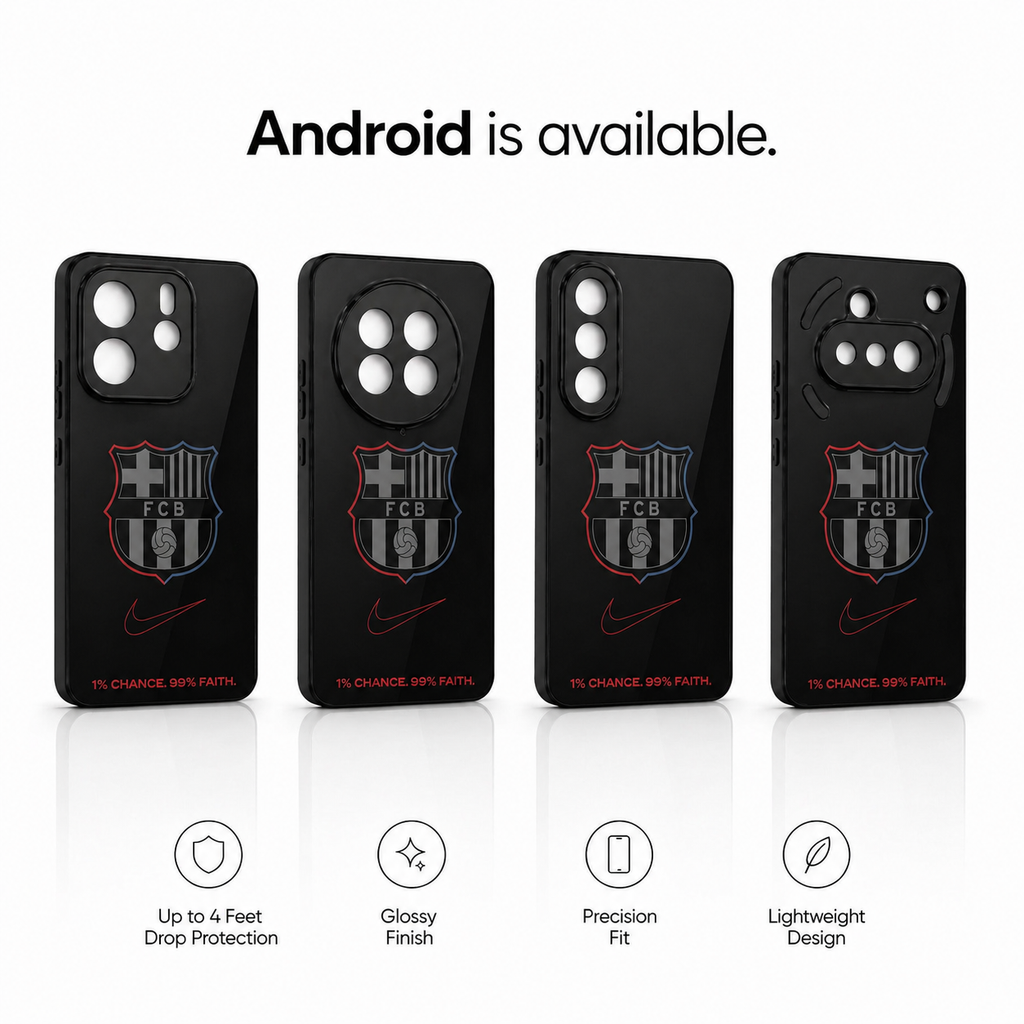 FCB black Aesthetic Phone Case for iPhone & Android