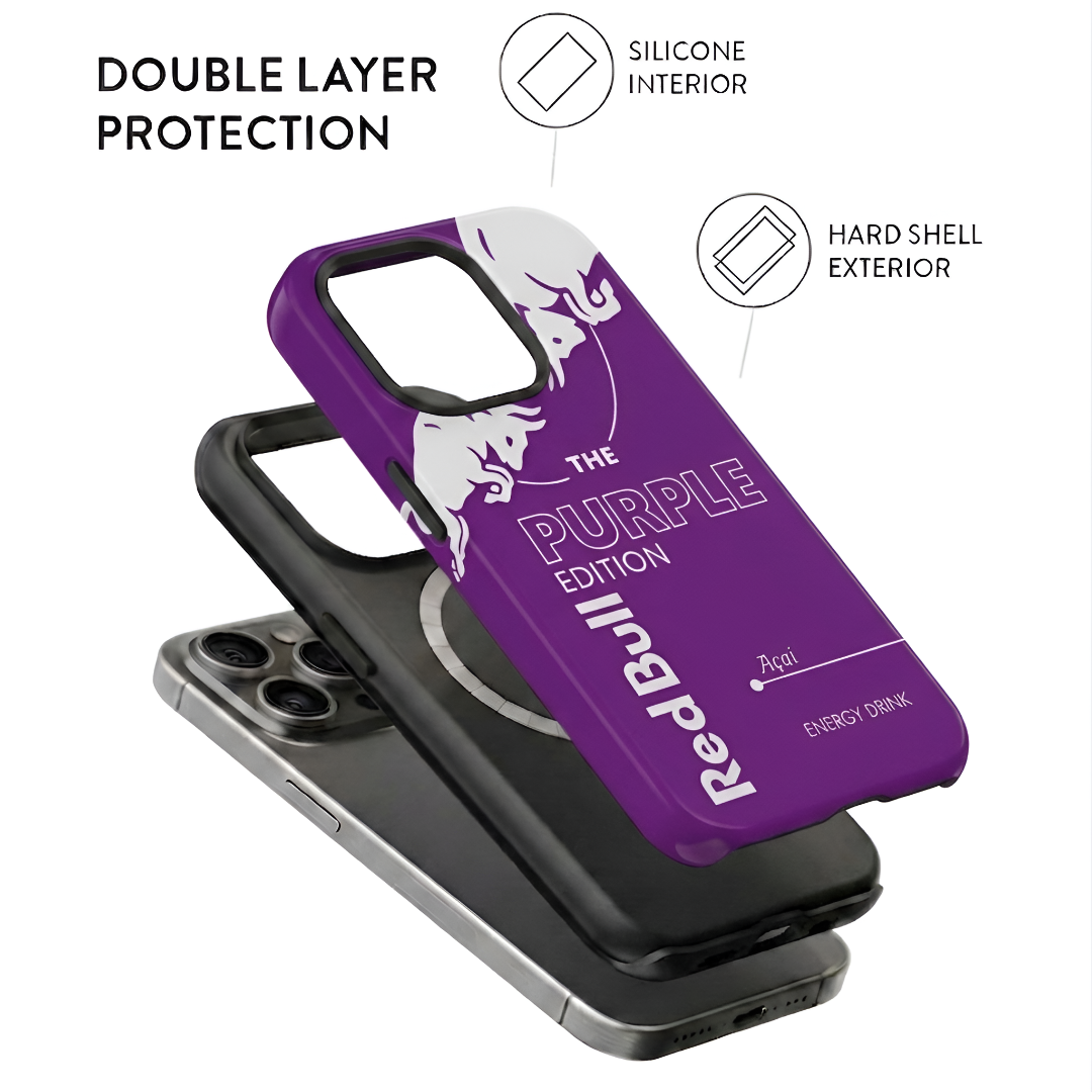 Red Bull Purple Case ( Armoured Case ) Aesthetic Phone Case for iPhone & samsung