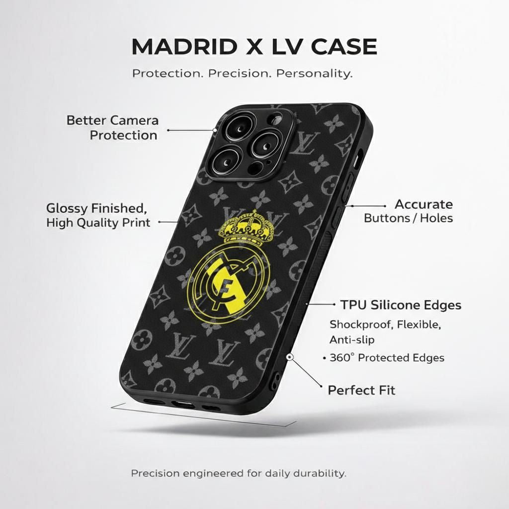 Real Madrid x LV- Aesthetic Phone Case for iPhone & Android