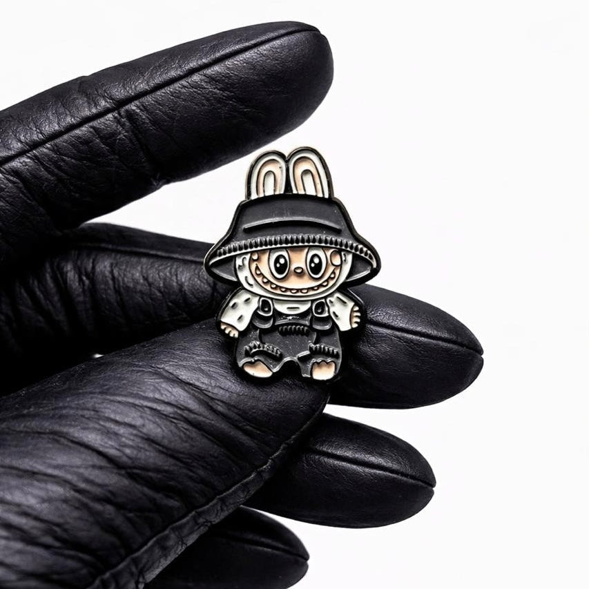 #28 labubu Premium Metal Sticker for Phone & Laptop