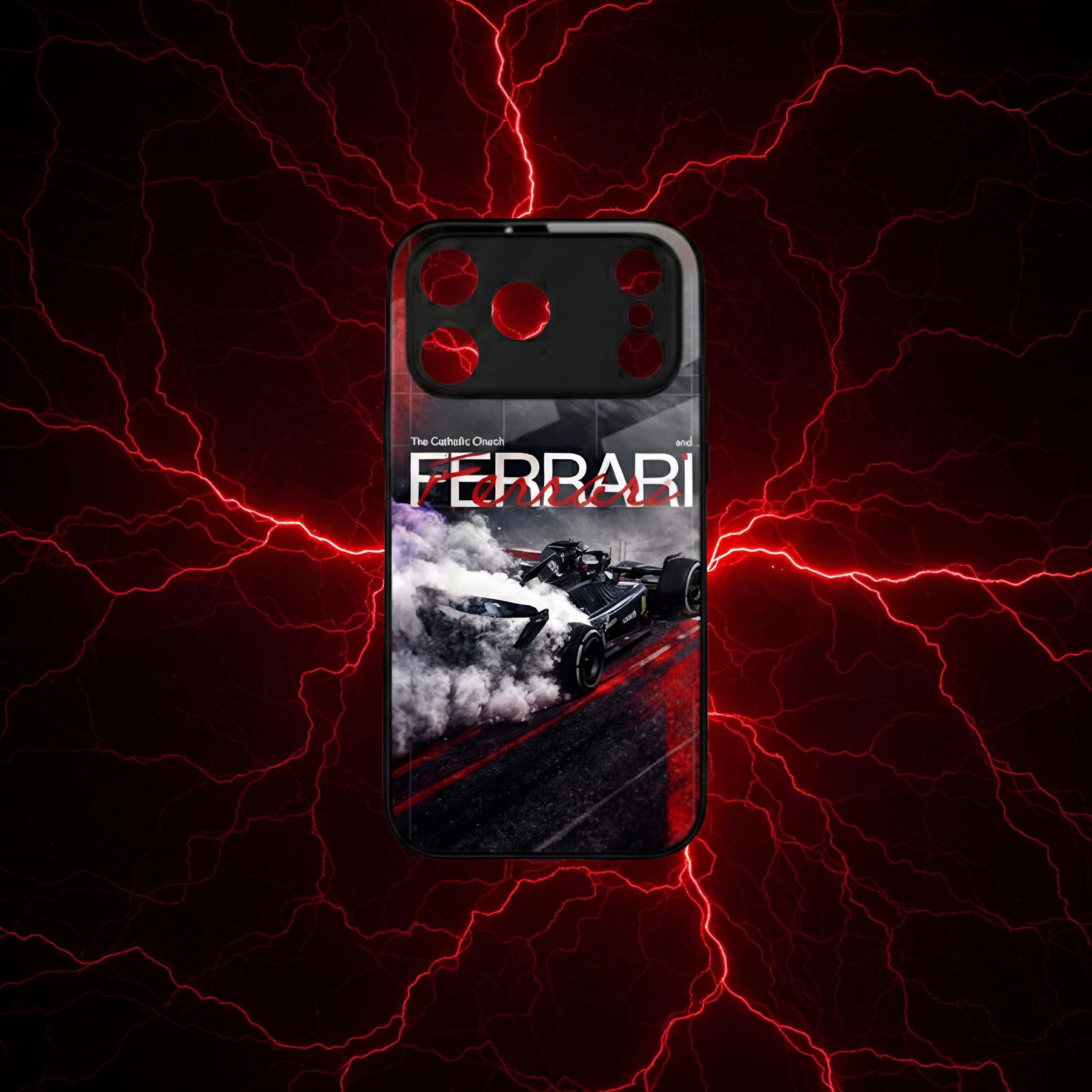 Ferrari Lightening Aesthetic Phone Case for iPhone & Android
