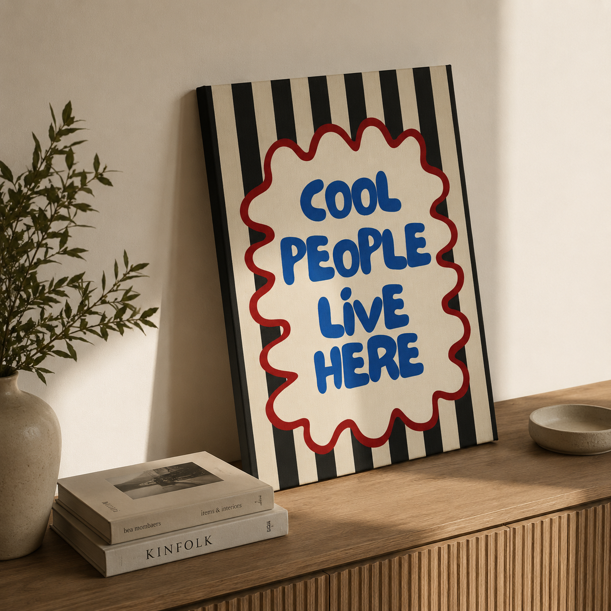Cool people luxe Set of 1 canvas frame