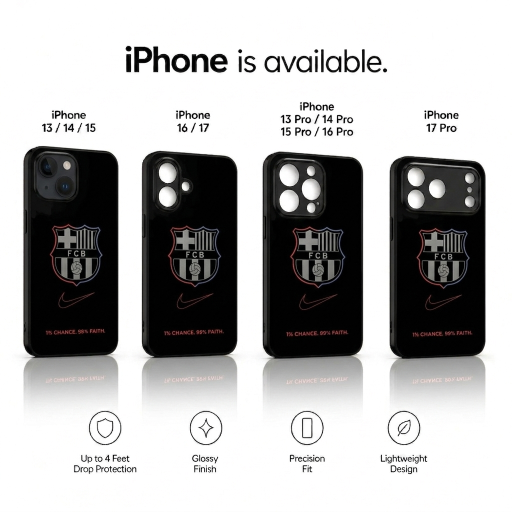 FCB black Aesthetic Phone Case for iPhone & Android