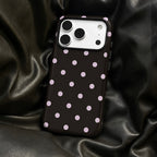 Pink polka dot (Armoured Case ) Aesthetic Phone Case for iPhone & samsung