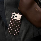 Pink polka dot (Armoured Case ) Aesthetic Phone Case for iPhone & samsung