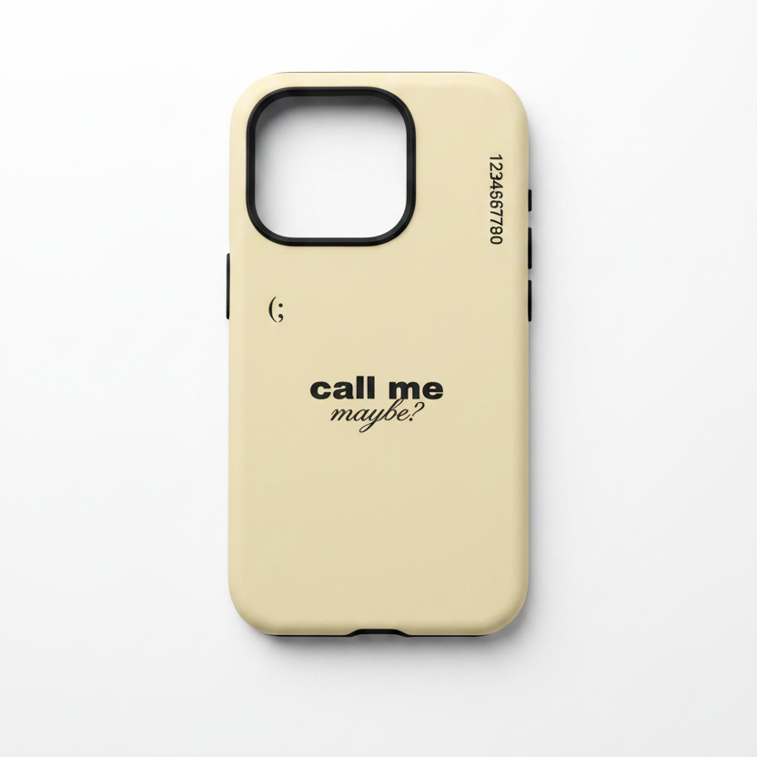 Call me maybe ( Armoured Case ) Aesthetic Phone Case for iPhone & samsung