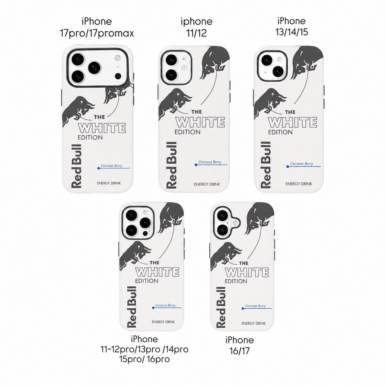 Red Bull White Coconut ( Armoured Case ) Aesthetic Phone Case for iPhone & samsung