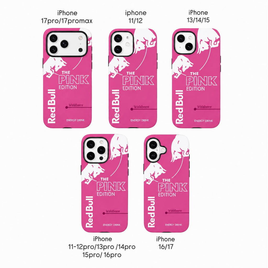 Red Bull Pink Edition ( Armoured Case ) Aesthetic Phone Case for iPhone & samsung