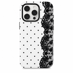 Polka dot Lace ( Armoured Case ) Aesthetic Phone Case for iPhone & samsung