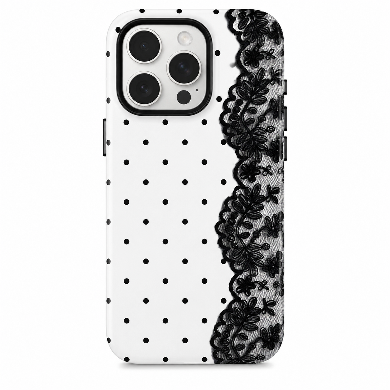 Polka dot Lace ( Armoured Case ) Aesthetic Phone Case for iPhone & samsung