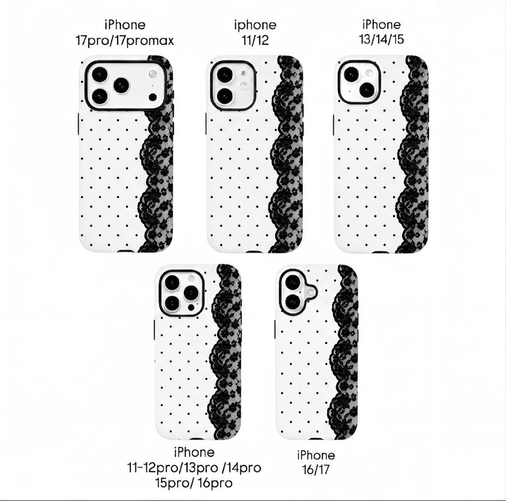 Polka lace Phone Case for iPhone & samsung