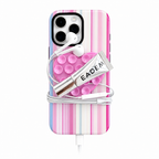 Pink Stripe ( Armoured Case ) Aesthetic Phone Case for iPhone & samsung (Copy)