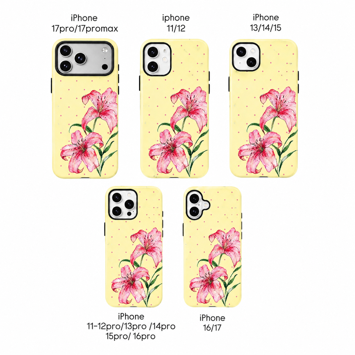 yellow floral Phone Case for iPhone & samsung