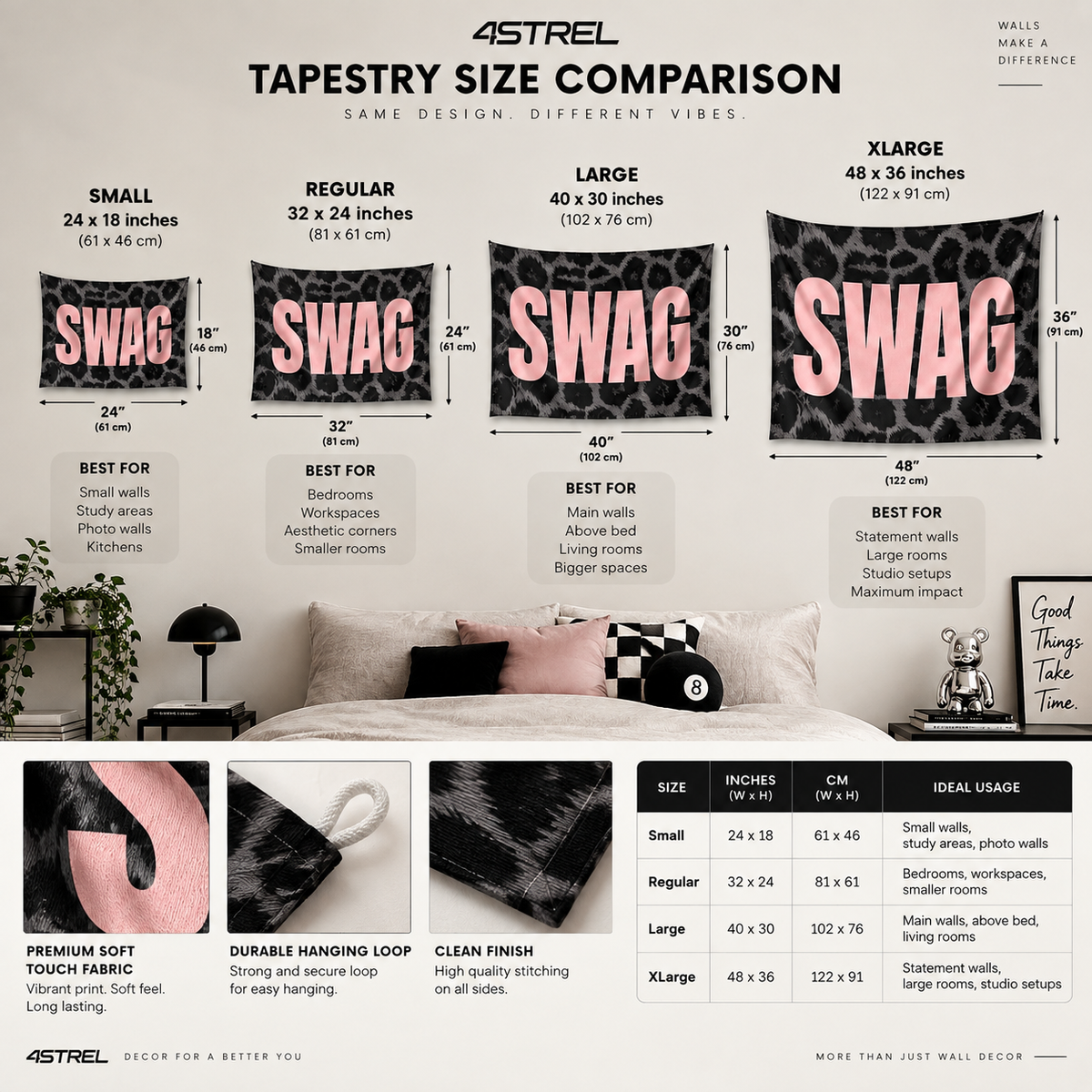 Swag pink - Tapestry
