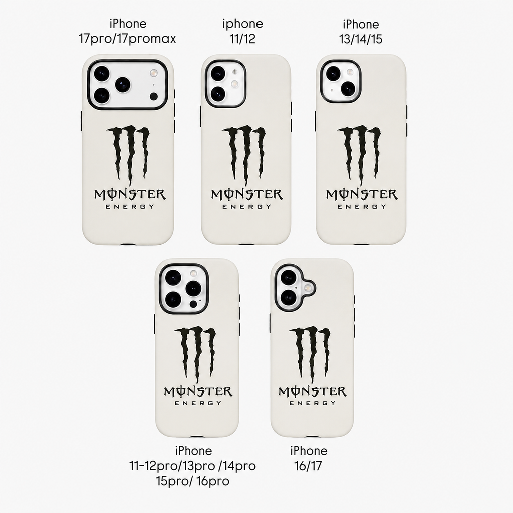 Monster White ( Armoured Case ) Aesthetic Phone Case for iPhone & Samsung