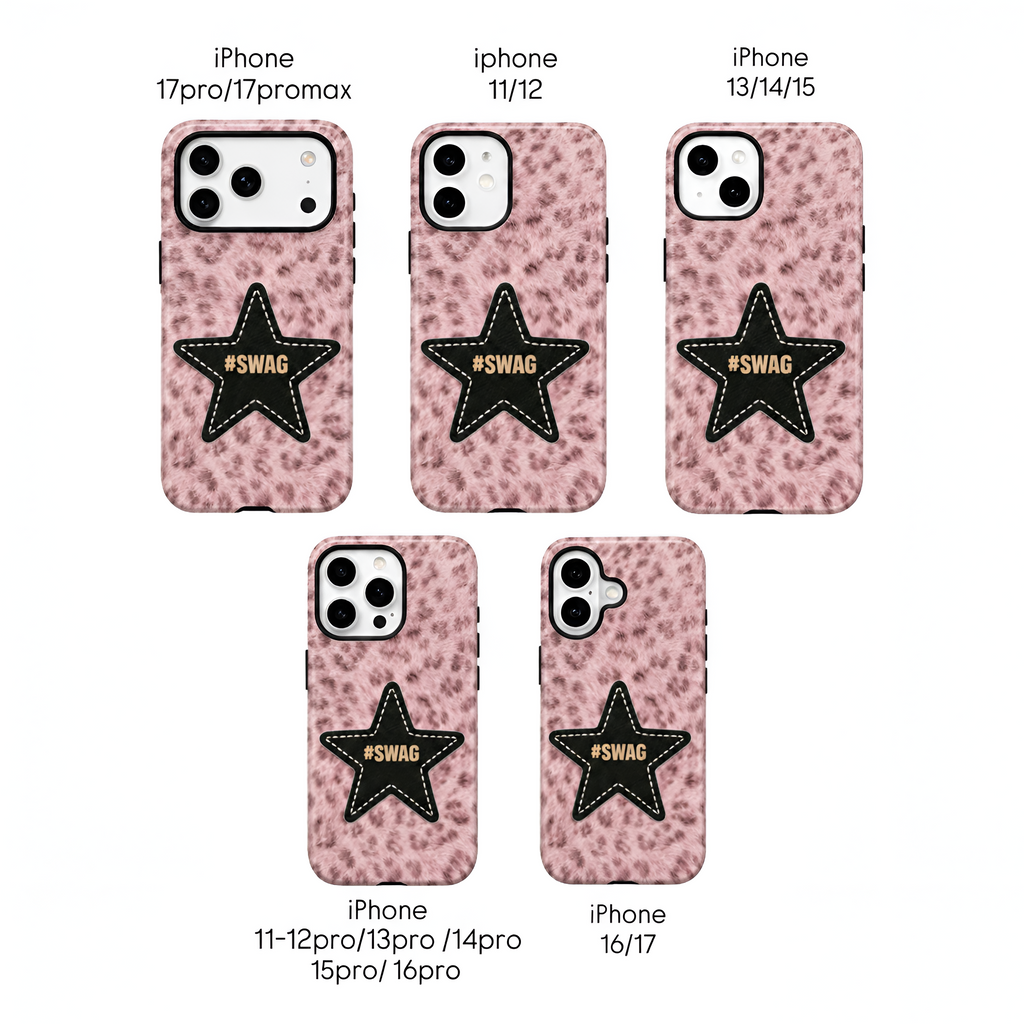 Pink Leopard Swag ( Armoured Case ) Aesthetic Phone Case for iPhone & samsung