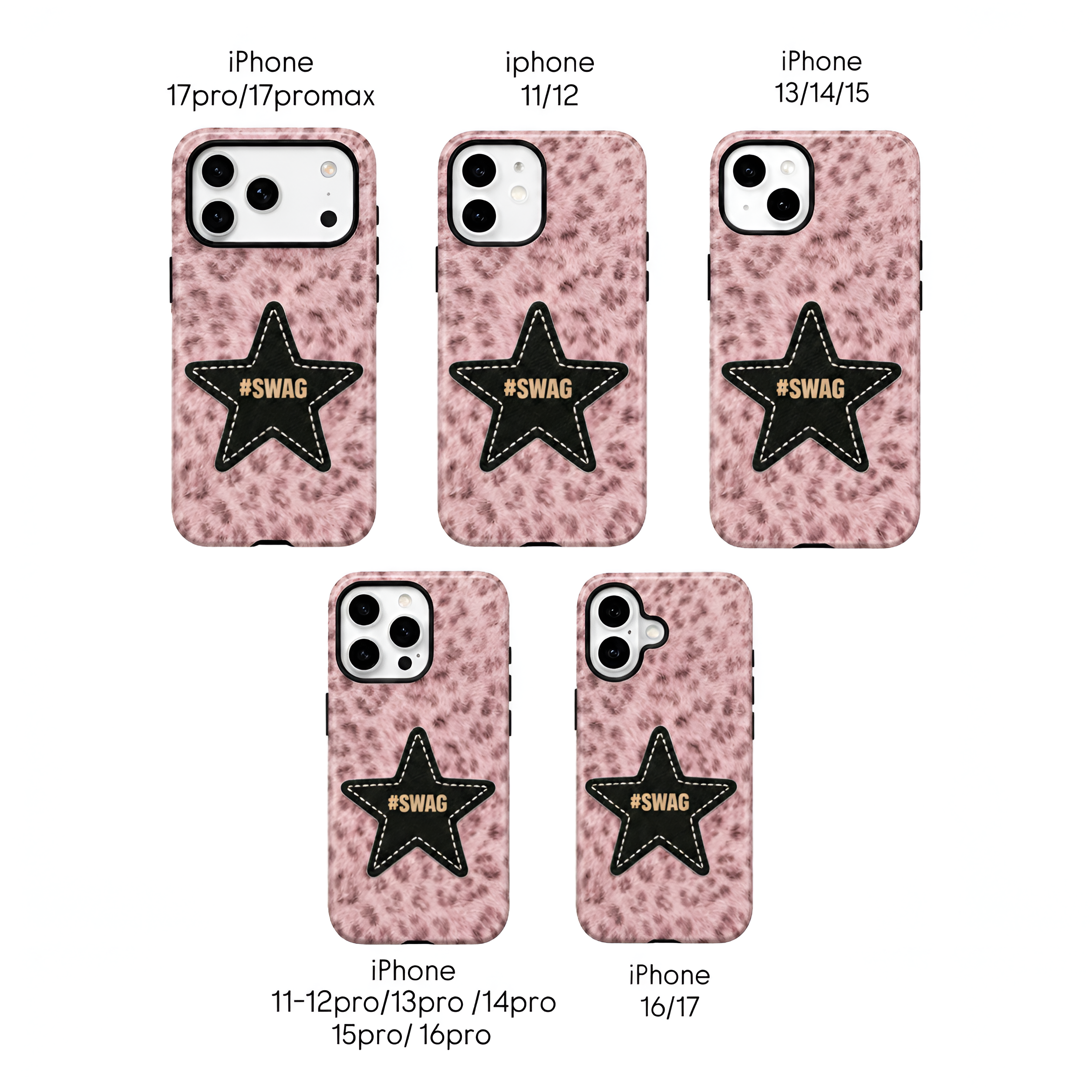 Pink Leopard Swag ( Armoured Case ) Aesthetic Phone Case for iPhone & samsung