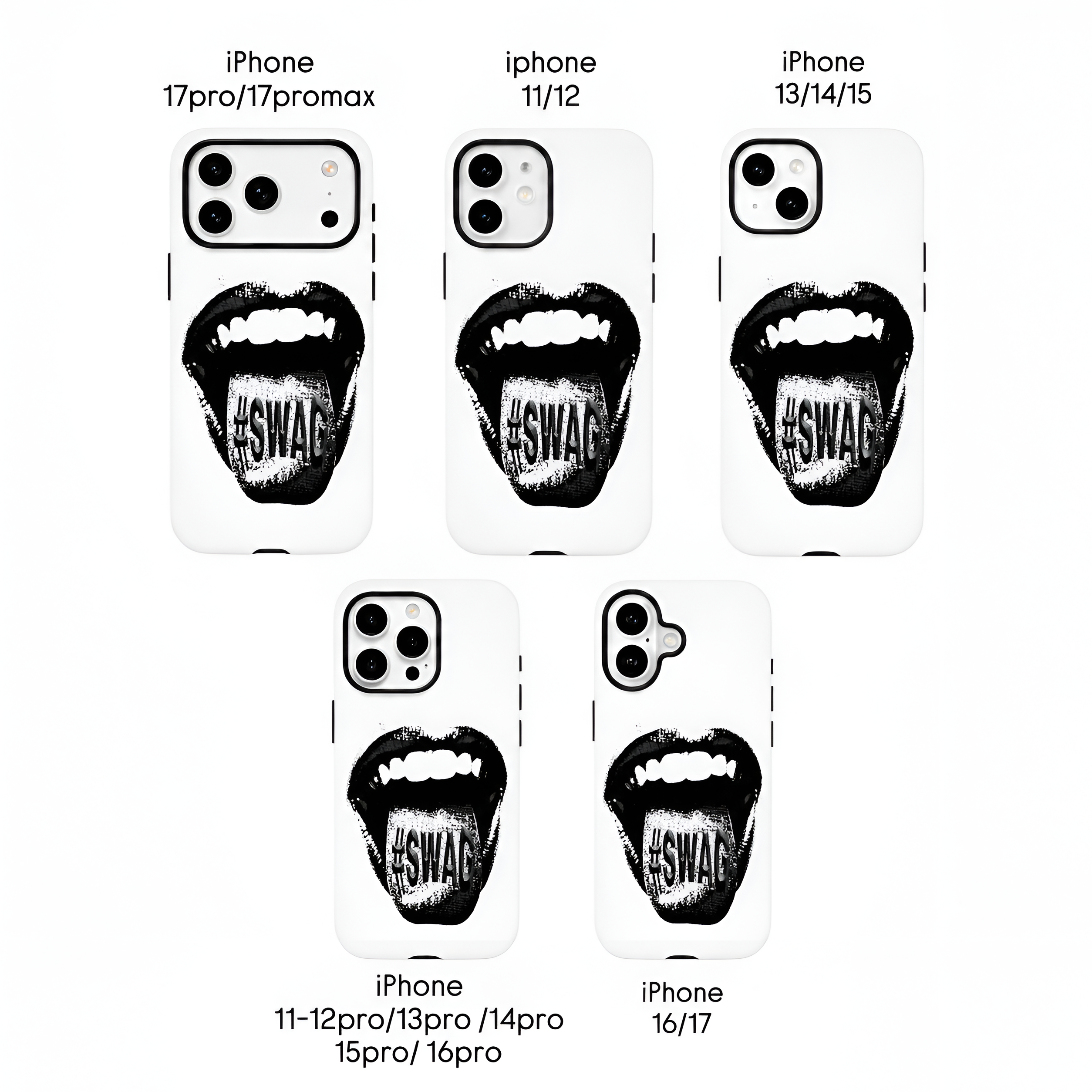 B&W Swag ( Armoured Case ) Aesthetic Phone Case for iPhone & samsung