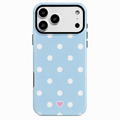 Blue polka dot Phone Case for iPhone