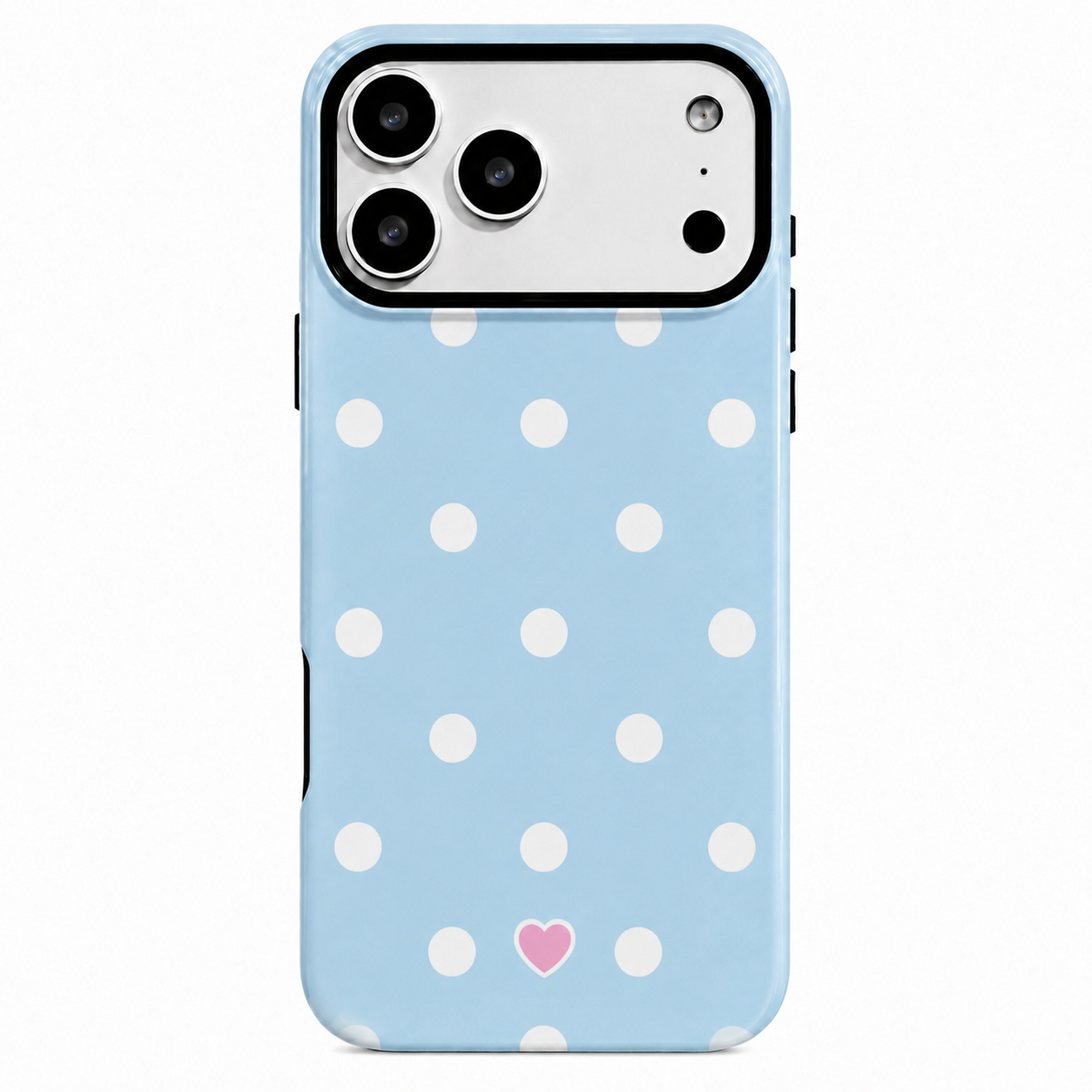 Blue polka dot (Armoured Case ) Aesthetic Phone Case for iPhone & samsung