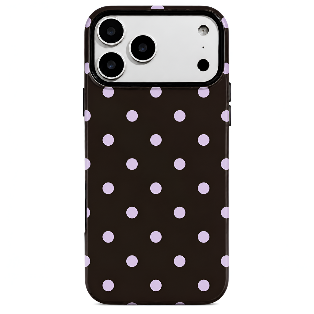 Pink polka dot (Armoured Case ) Aesthetic Phone Case for iPhone & samsung