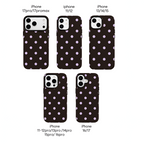Pink polka dot (Armoured Case ) Aesthetic Phone Case for iPhone & samsung