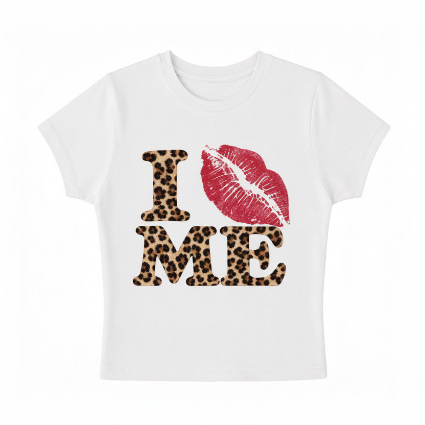 White Baby Tee Front Design