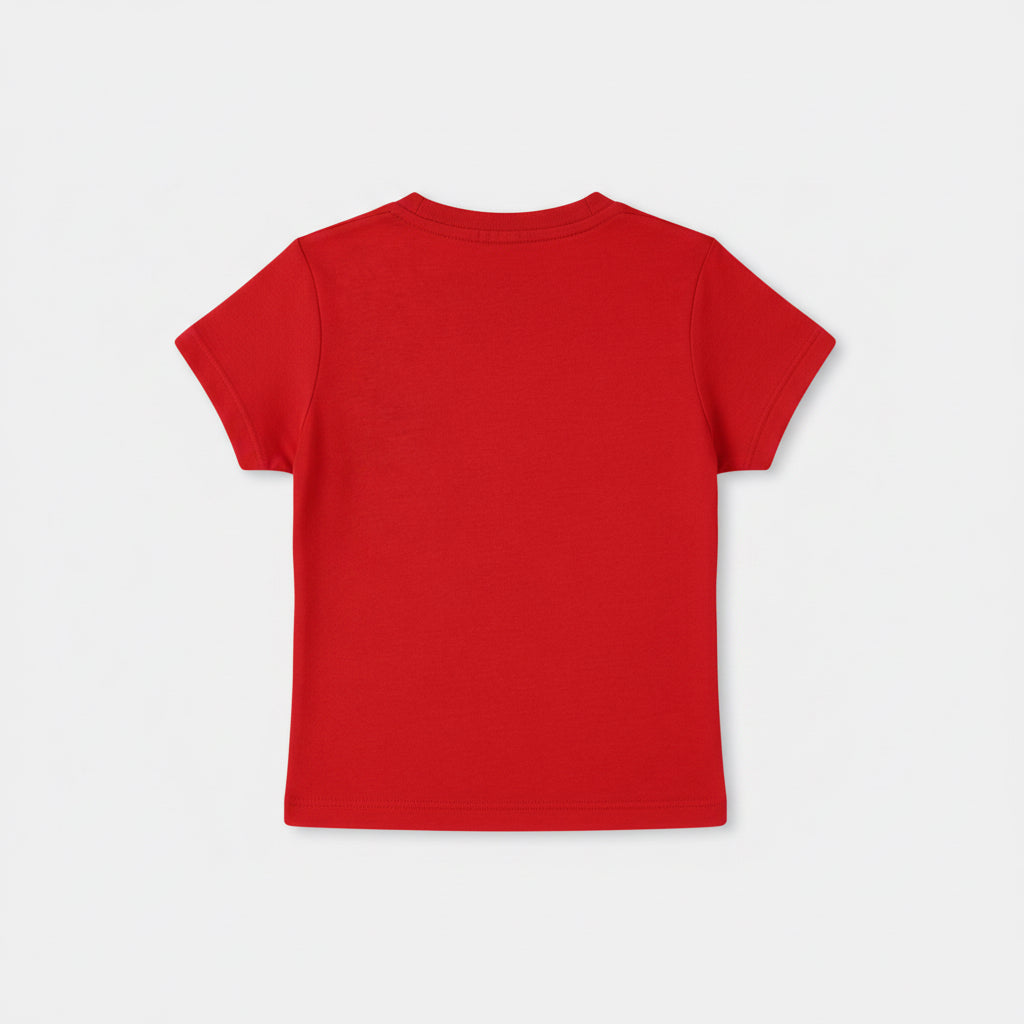 Red Baby Tee Back Design