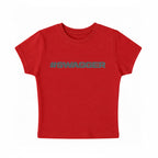 Red Baby Tee Front Design